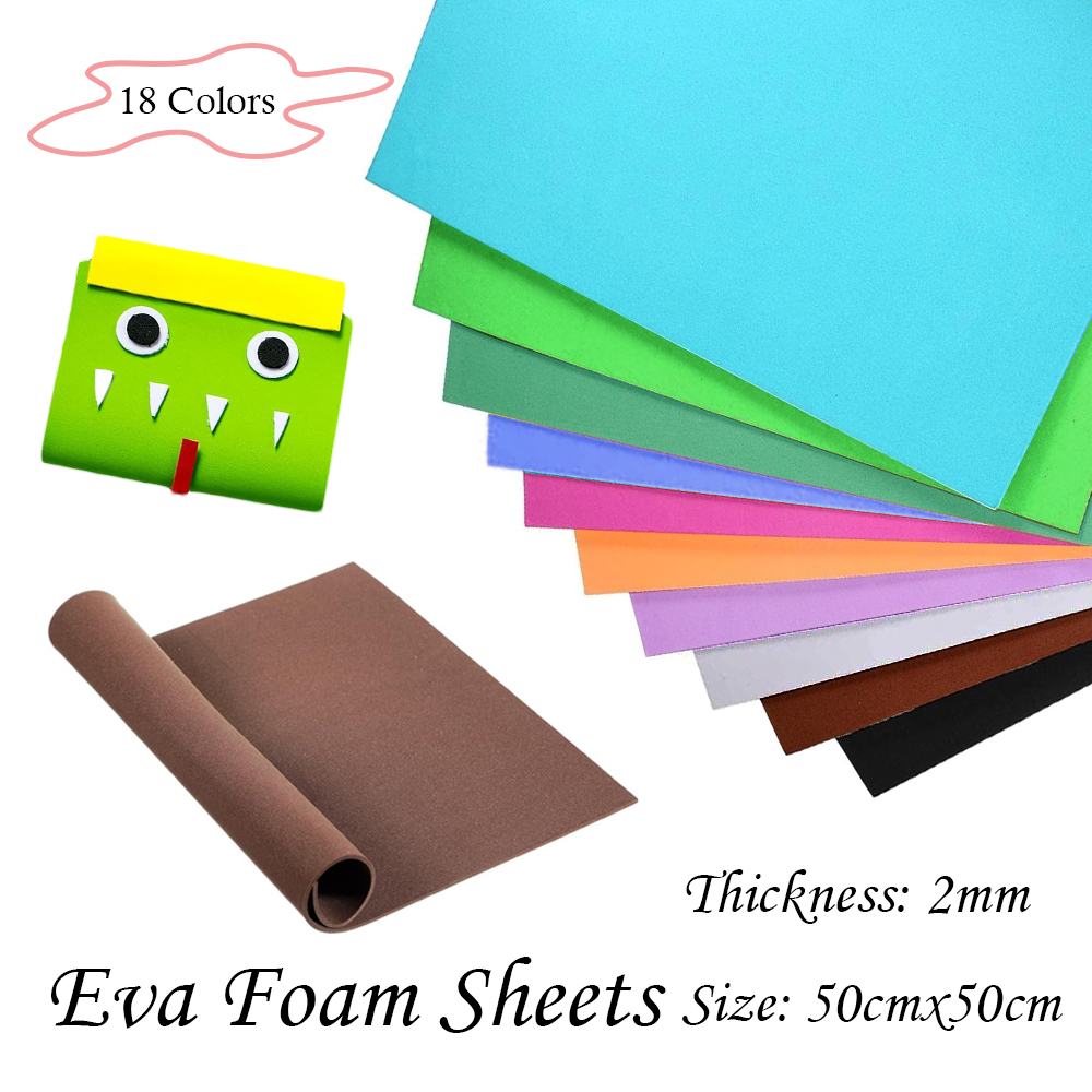 18 kleuren 2 mm dikke kleurrij - Eva Foam Sheet recensie en prijs